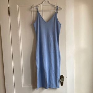 Calf length cami dress ribbed cotton 13/14